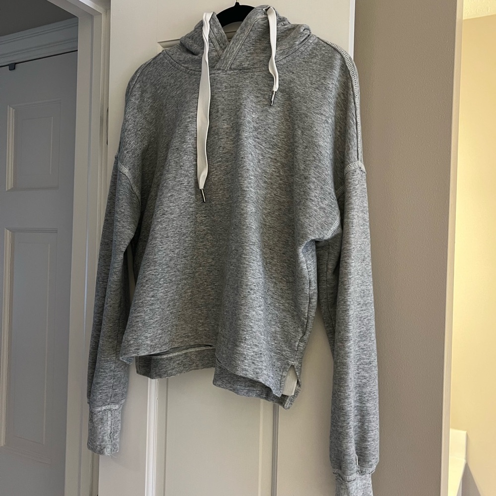 Abercrombie & Fitch Heather Gray Women's Hoodie Sweater